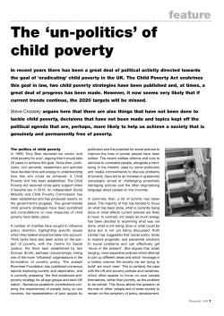 The `un-politics` of child poverty