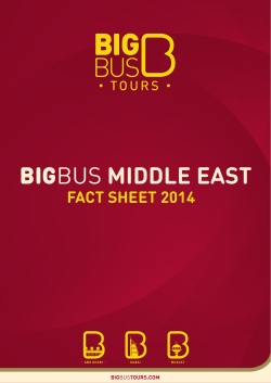 Big Bus Middle East Fact Sheet 2014