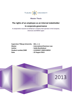 The rights of an employee as an internal