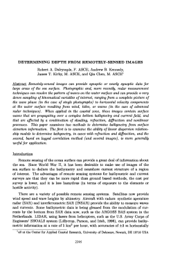DETERMINING DEPTH FROM REMOTELY-SENSED