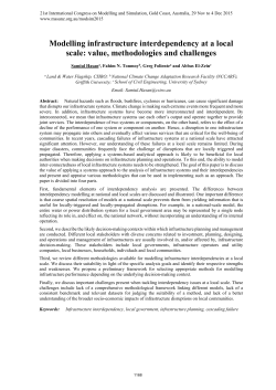 Modelling infrastructure interdependency at a local scale