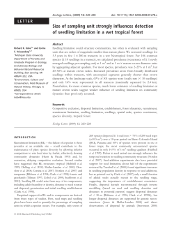 Size of sampling unit strongly influences detection of seedling