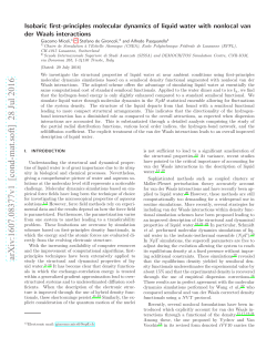 Isobaric first-principles molecular dynamics of liquid water with