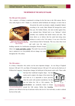 the defences of the castle of falaise