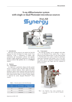 X-ray diffractometer system with single or dual PhotonJet