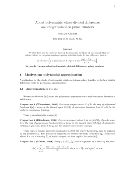 About polynomials whose divided differences are integer