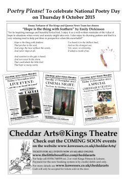 Cheddar Arts@Kings Theatre - The Kings of Wessex Academy