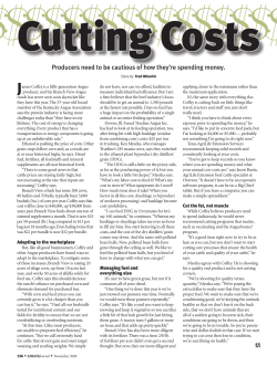 Producers need to be cautious of how they`re spending money.