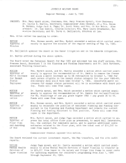 231. JUVENILE WELFARE BOARD Regular Meeting