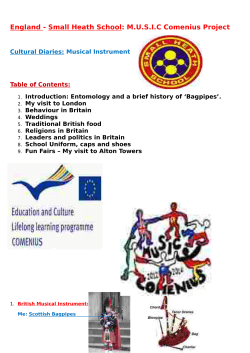 England - Small Heath School: M.U.S.I.C Comenius Project