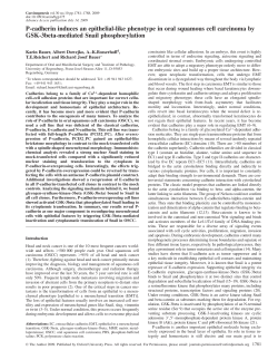 P-cadherin induces an epithelial-like phenotype in oral squamous