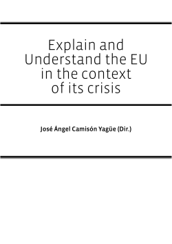 Explain and Understand the EU in the Context of its Crisis