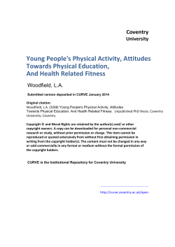 Young People`s Physical Activity, Attitudes Towards Physical