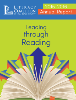 Annual Report - Literacy Coalition of Palm Beach County