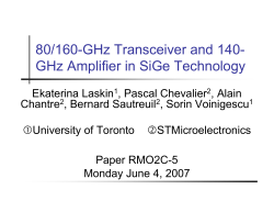 80/160-GHz Transceiver and 140- GHz Amplifier in SiGe Technology