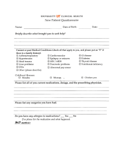 Addiction Medicine Patient Forms