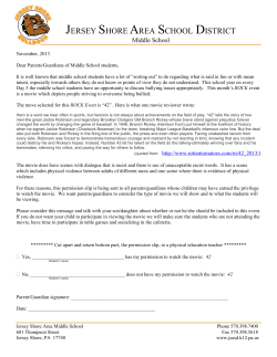 Middle School Letterhead - Jersey Shore Area School District