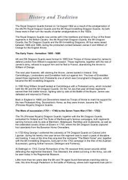The Royal Dragoon Guards formed on 1st August 1992 as a result of