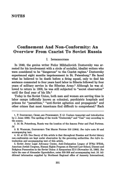 An Overview From Czarist To Soviet Russia