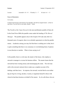 notes - Mayfield Salisbury Church