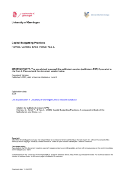 Capital Budgeting Practices