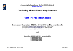 Part-M Maintenance