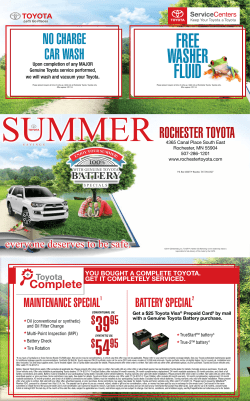 battery - Toyota Auto Repair in Rochester MN at Rochester Toyota