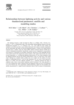 Relationships between lightning activity and various thundercloud