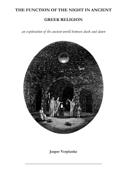 THE FUNCTION OF THE NIGHT IN ANCIENT GREEK RELIGION an