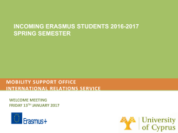 mobility support office presentation for incoming students spring