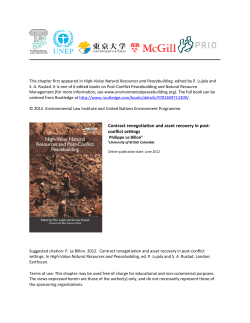 Contract renegotiation and asset recovery in post