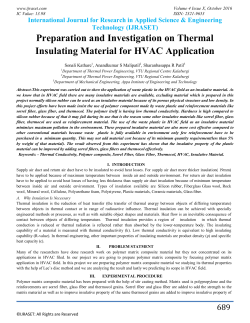 Preparation and Investigation on Thermal Insulating