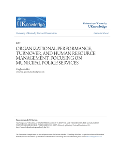 organizational performance, turnover, and human resource