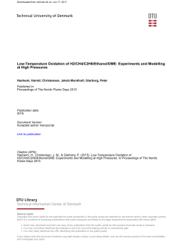 Low-Temperature Oxidation of H2/CH4/C2H6/Ethanol/DME
