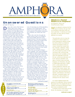 1.1 - Society for Classical Studies