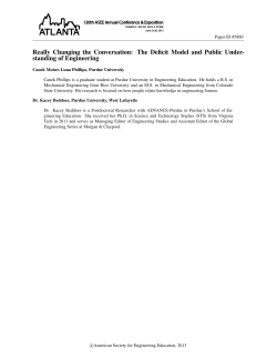 Really Changing the Conversation: The Deficit Model and Public