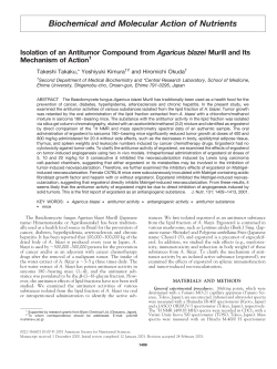 Biochemical and Molecular Action of Nutrients