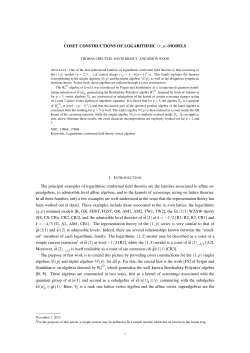 Coset Constructions of Logarithmic (1,p)-Models.
