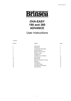 OvaEasy 190 and 380 Advance Incubators with