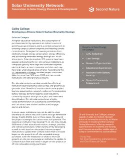 Colby College - Second Nature