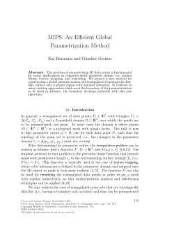 MIPS: An Efficient Global Parametrization Method