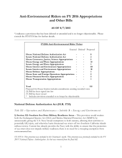 Environmental Riders - Defenders of Wildlife