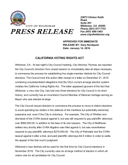 CA Voting Rights Act