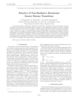 Kinetics of Non-Radiative Rotational Isomer Butane Transitions