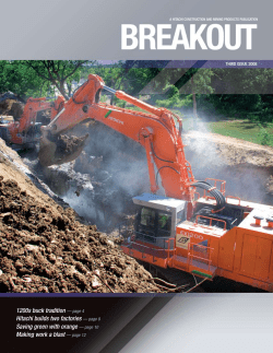 1200s buck tradition &mdash; page 4 Hitachi builds two factories &mdash; page 8