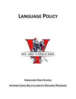 IB Policy:Language - Marion County Public Schools
