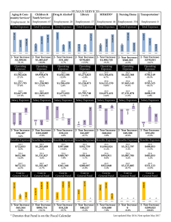 HUMAN SERVICES * Denotes that Fund is on the Fiscal Calendar