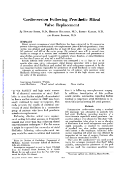 Cardioversion Following Prosthetic Mitral Valve