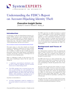 Understanding the FDIC`s Report on Account