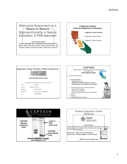 Handout 1 - California Association of School Psychologists